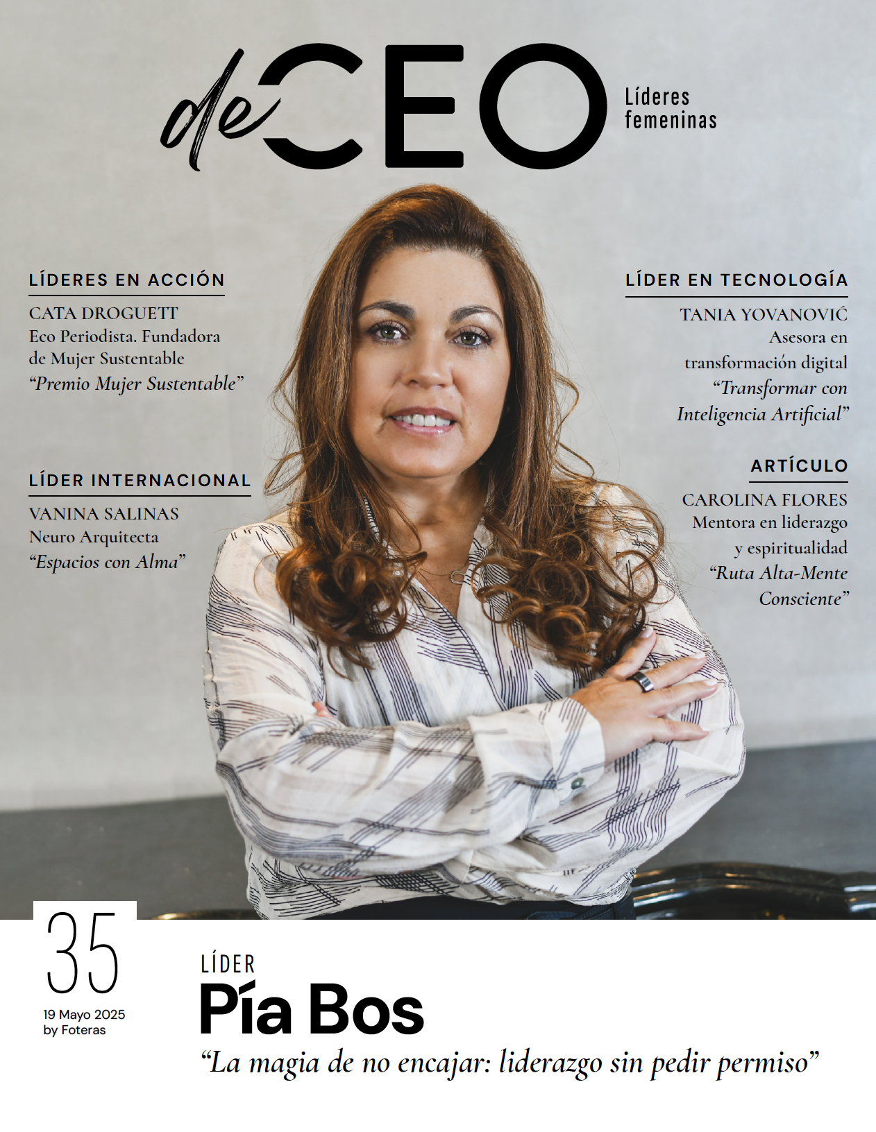 Lider de portada de Revista deCEO mayo 2025 PIA BIOS